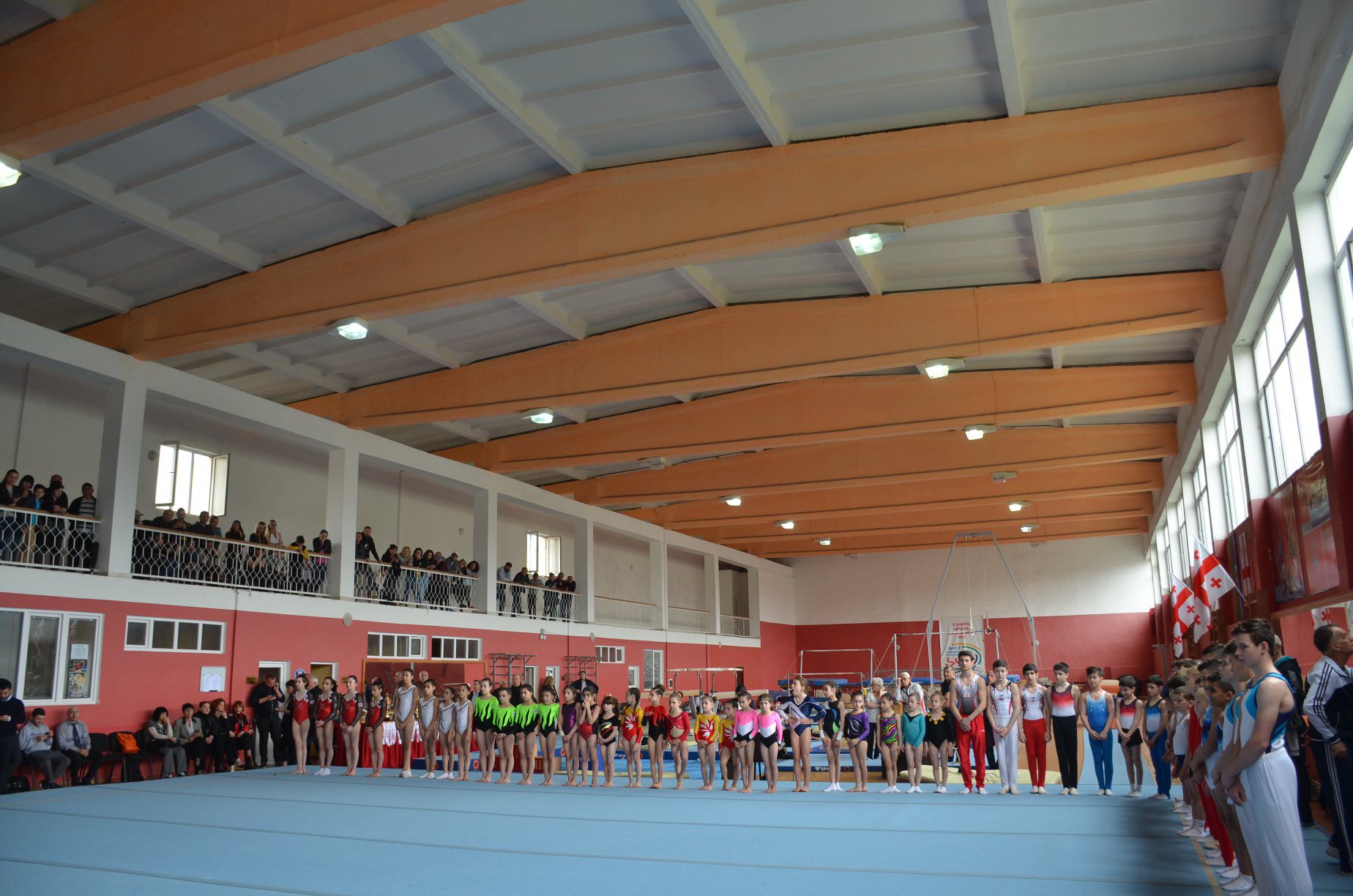 Kutaisi is hosting an international tournament in sports gymnastics for the first time