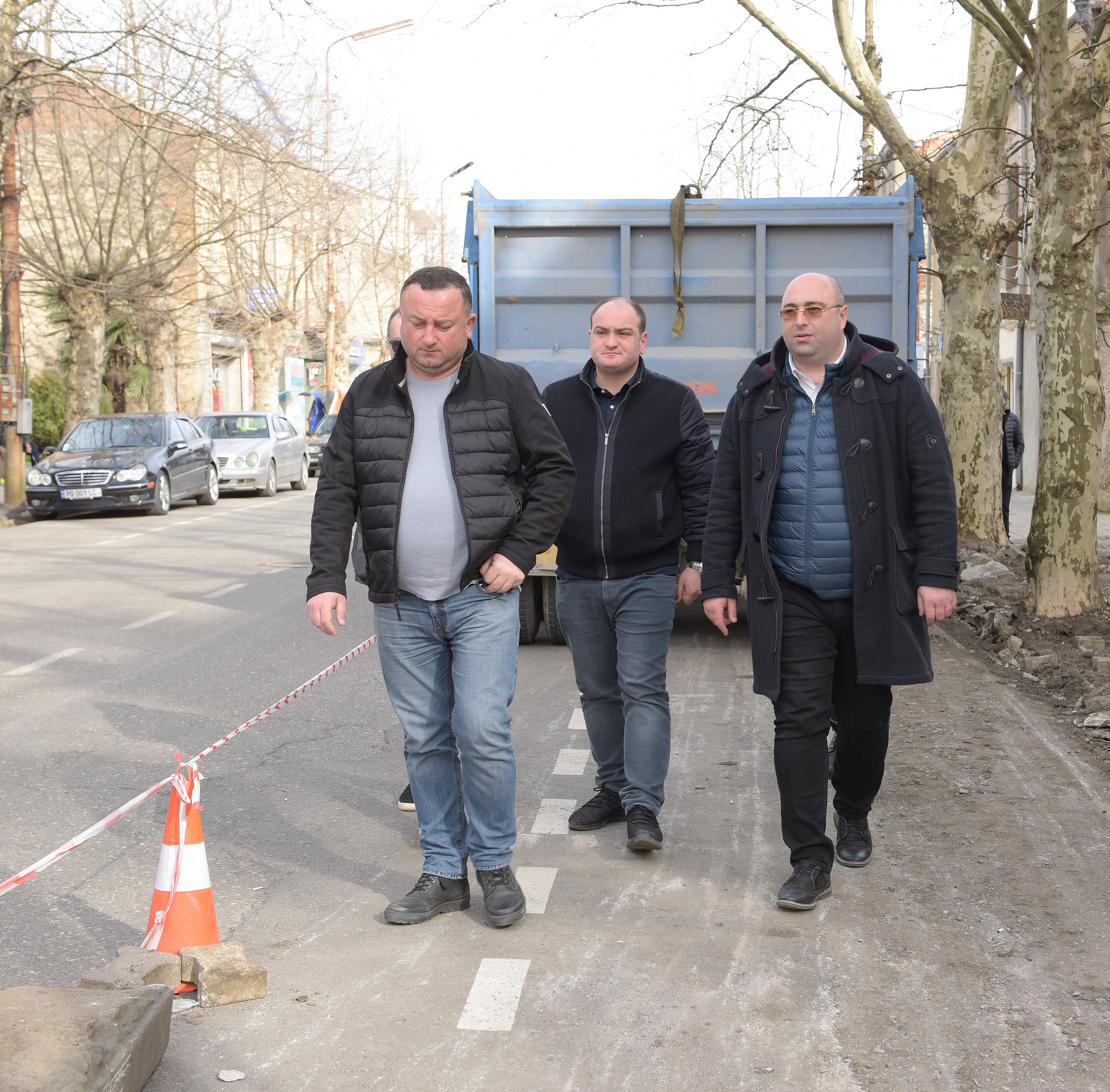 Mayor of Kutaisi inspected the ongoing works on Grishashvili Street