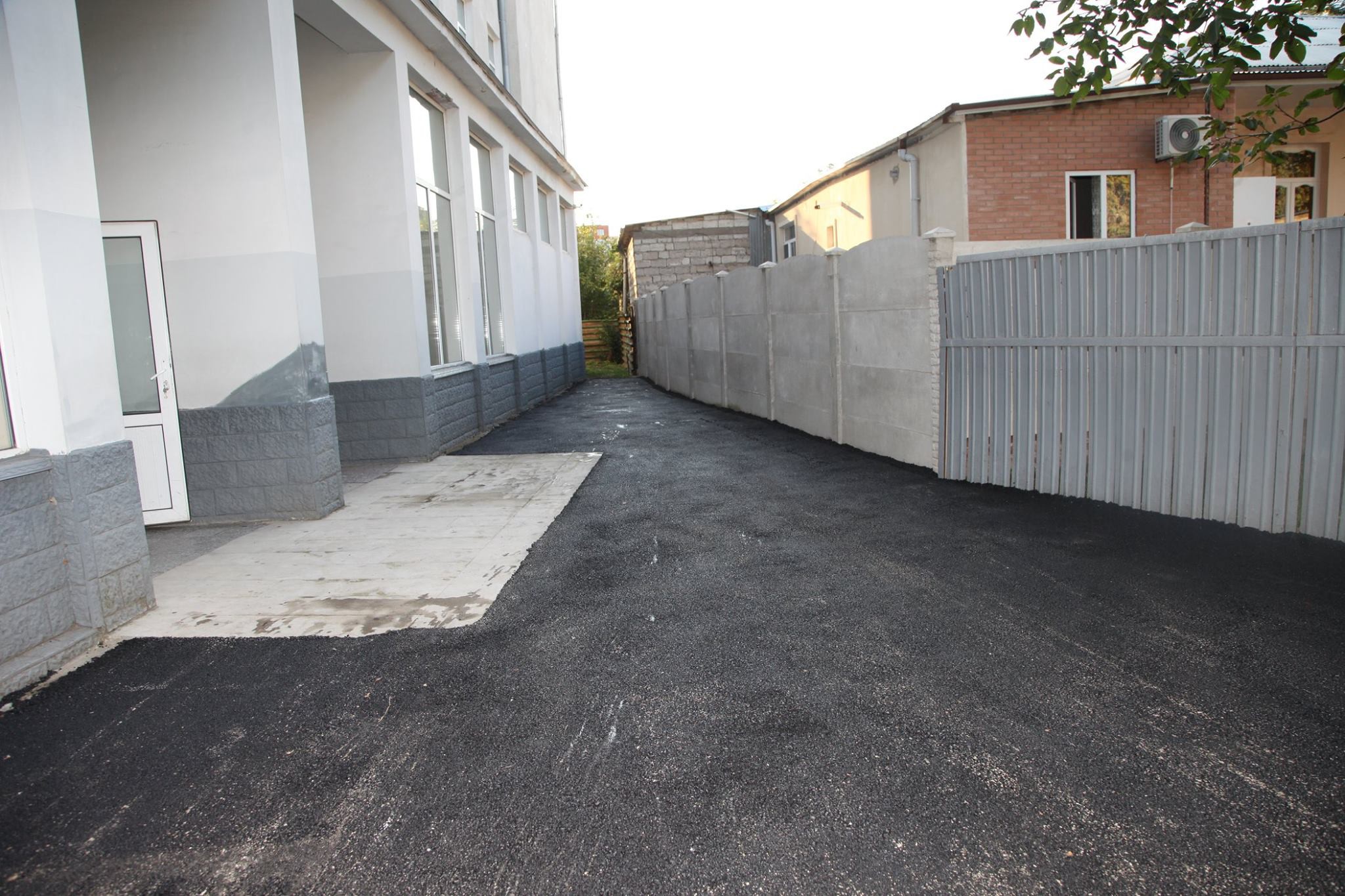 The access road to the 41st school was built in Kutaisi