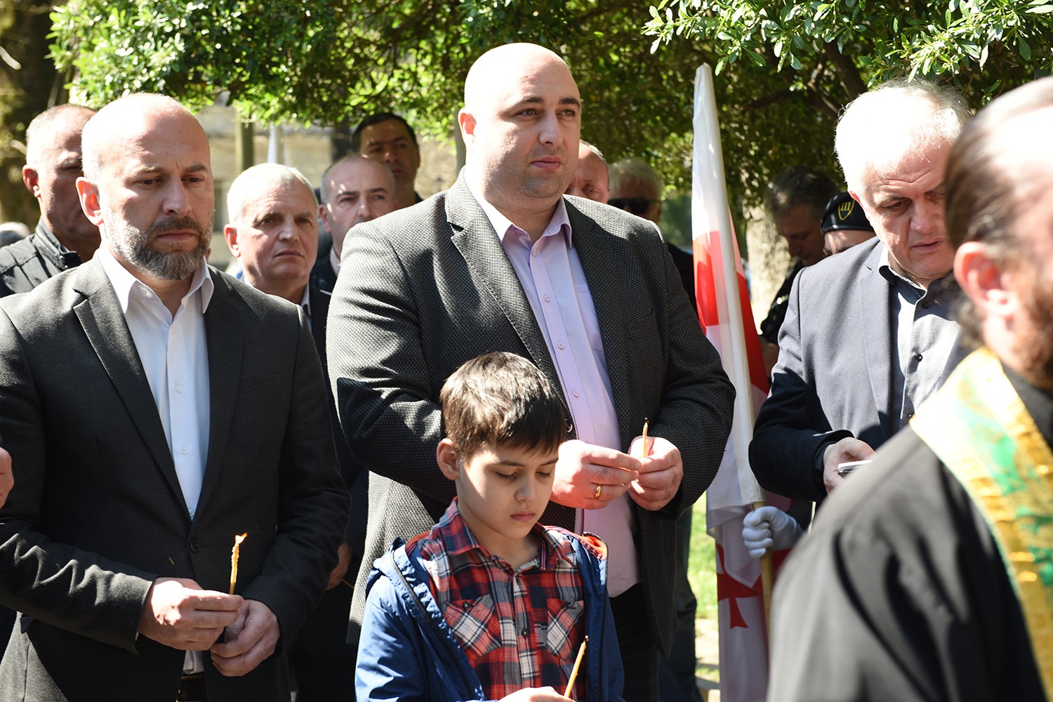 The memorial of 9april was decorated with a wreath in Kutaisi