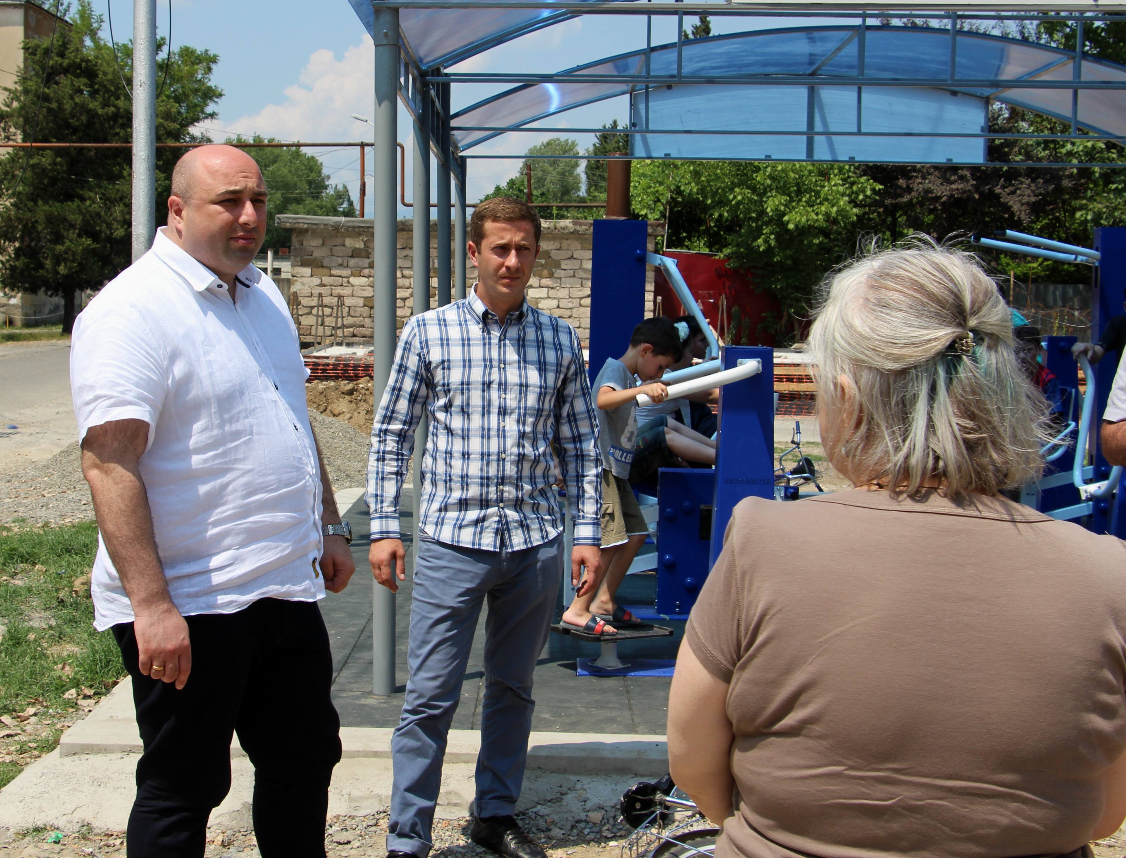 The installation of exercises equipment in Nikea settlement has been completed