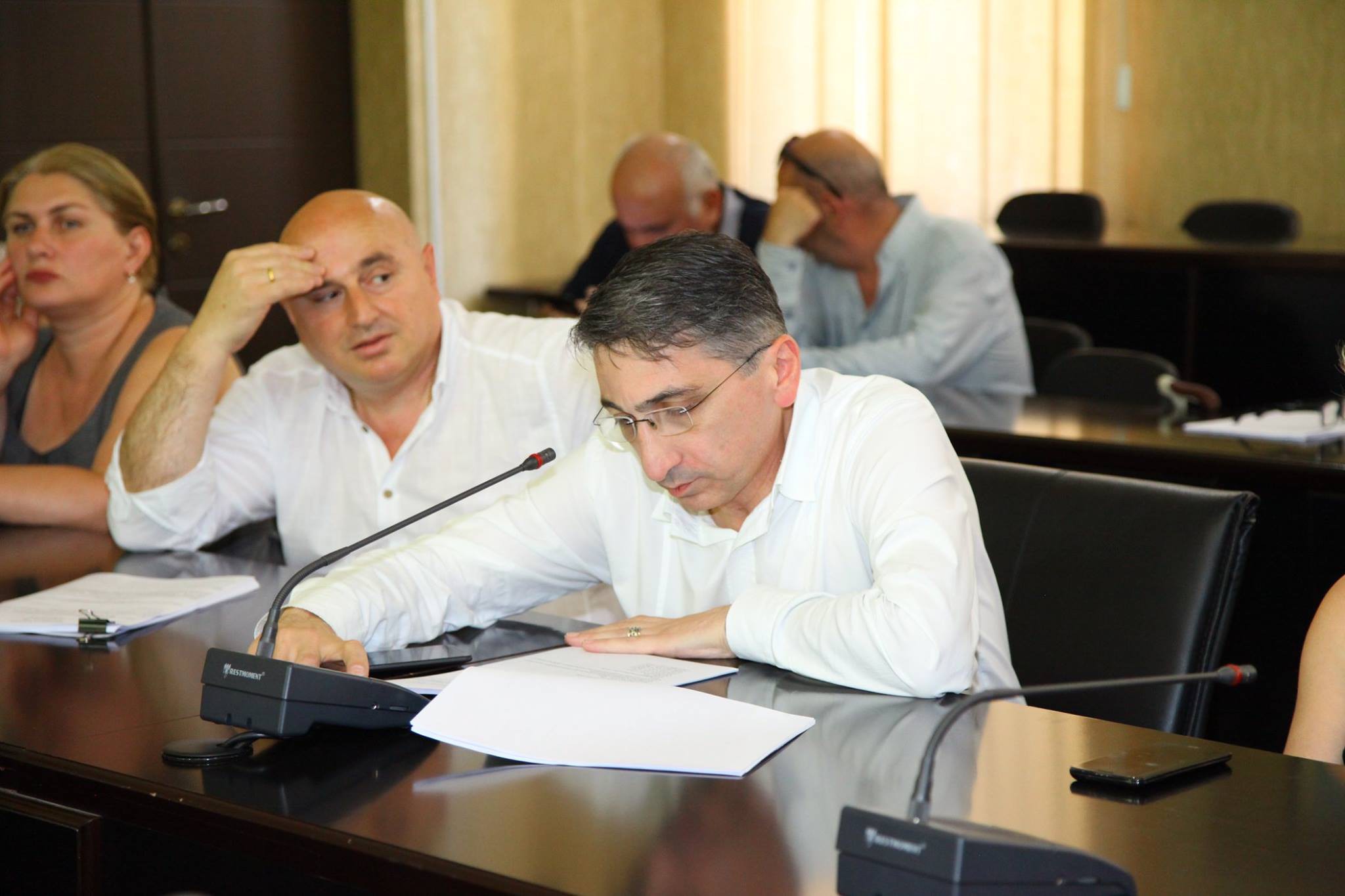 A public hearing on the new rule of development and regulation was held in Kutaisi City Hall