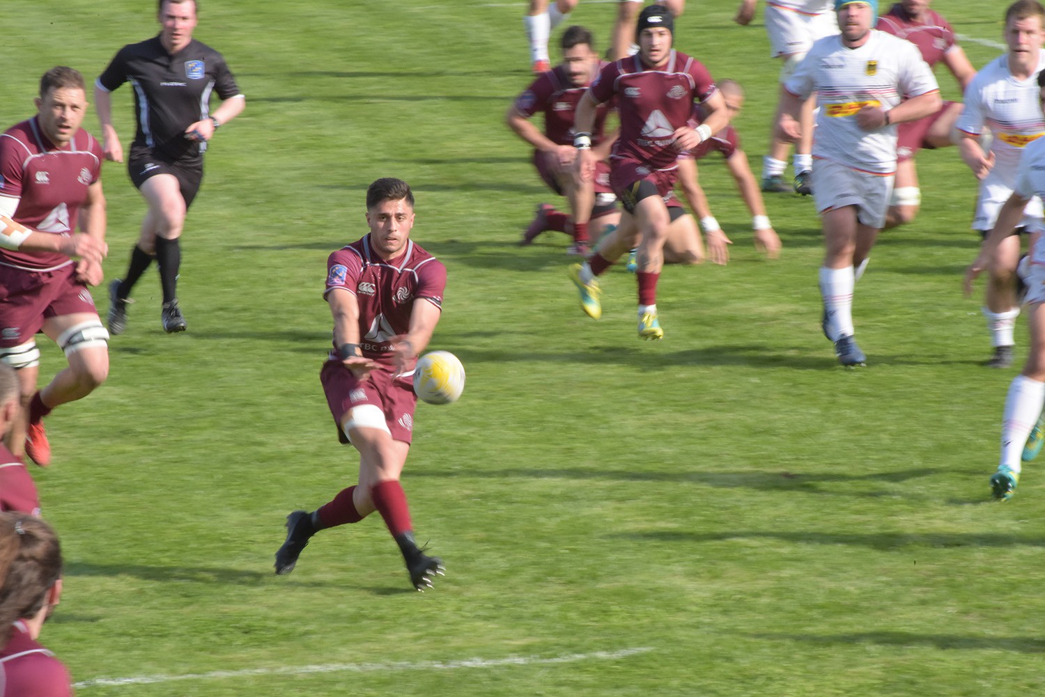 Georgian national team defeated German national rugby team 52:3