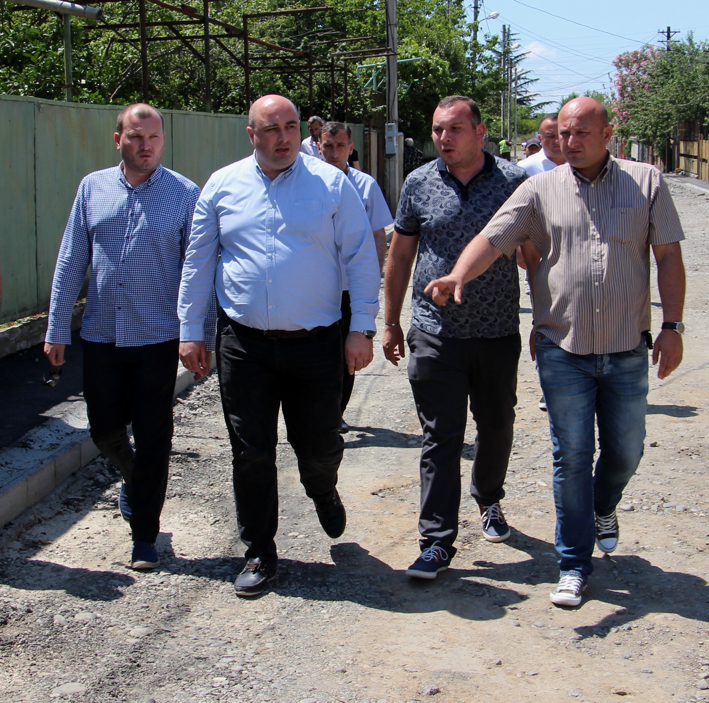 Road infrastructure in Kutaisi is being repaired on several streets at the same time