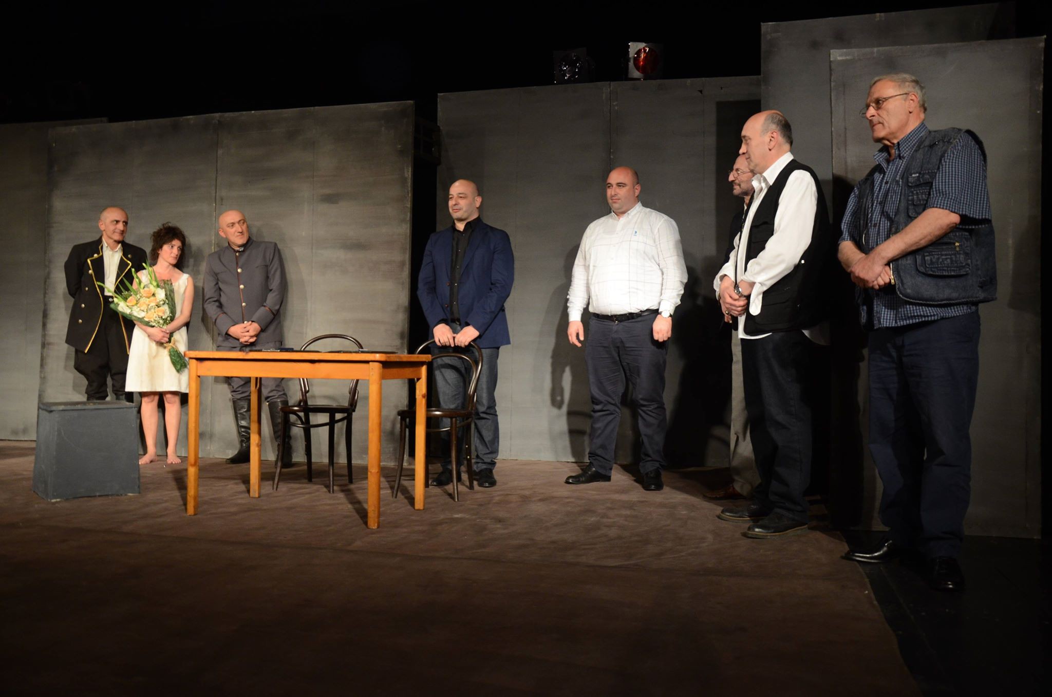 Kutaisi Lado Meskhishvili State Drama Theater is on touring performance in Telavi