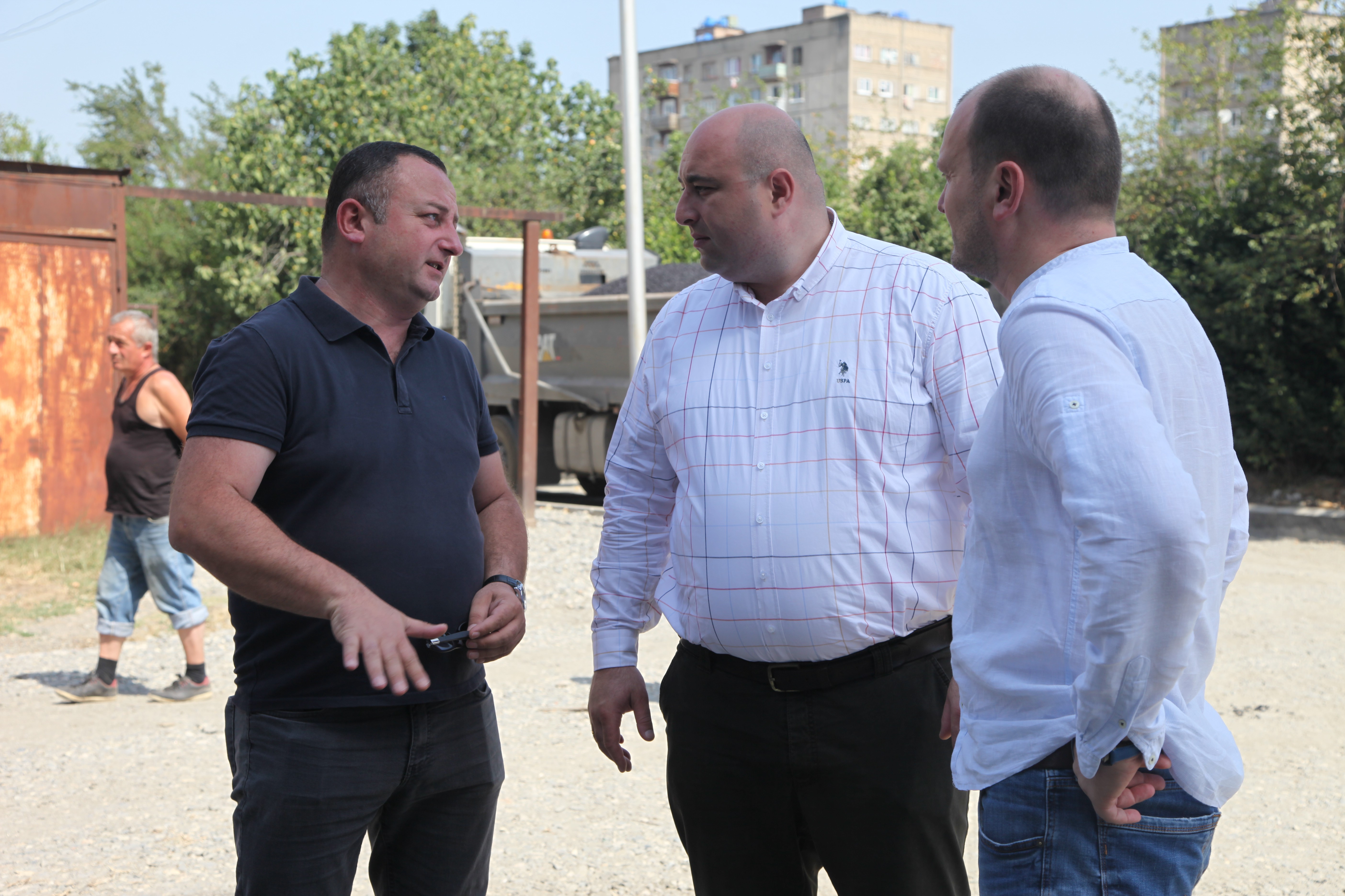 Tabukashvili Street is being rehabilitated in Kutaisi