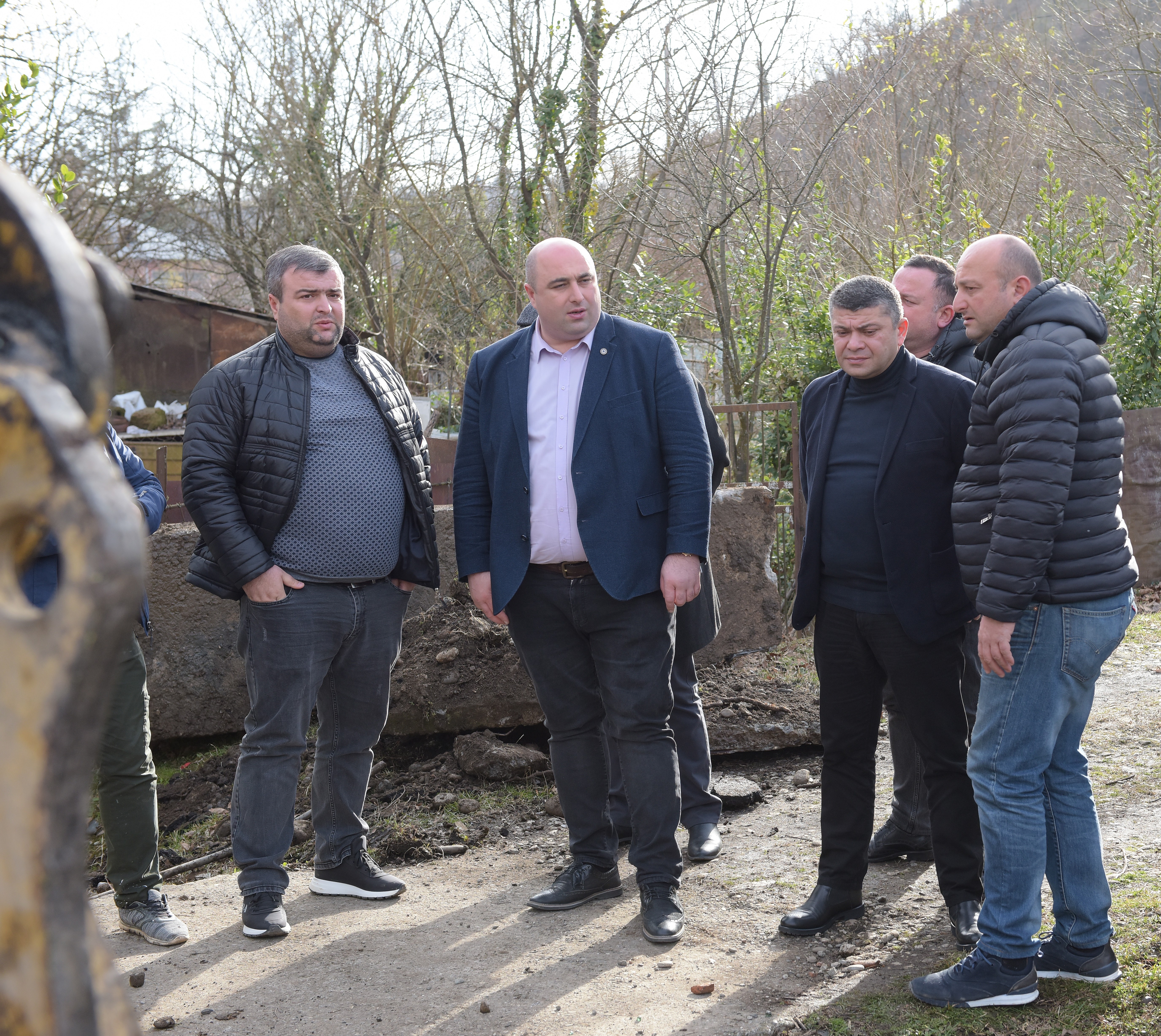 The Mayor of Kutaisi Giorgi Chighvaria inspected the ongoing infrastructure works in the city