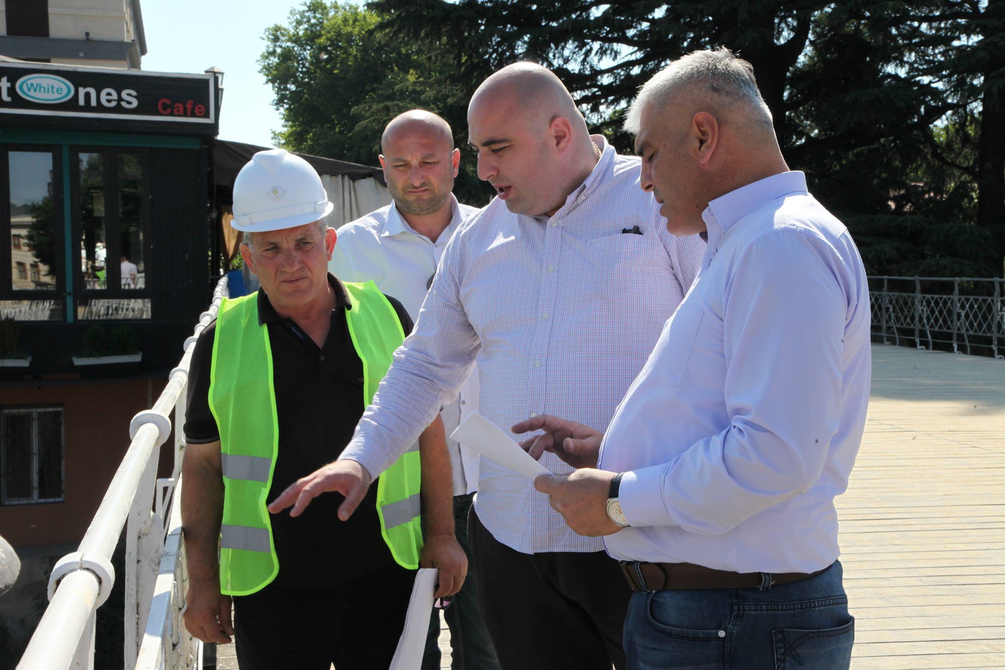 Reconstruction works of the White Bridge have started in Kutaisi