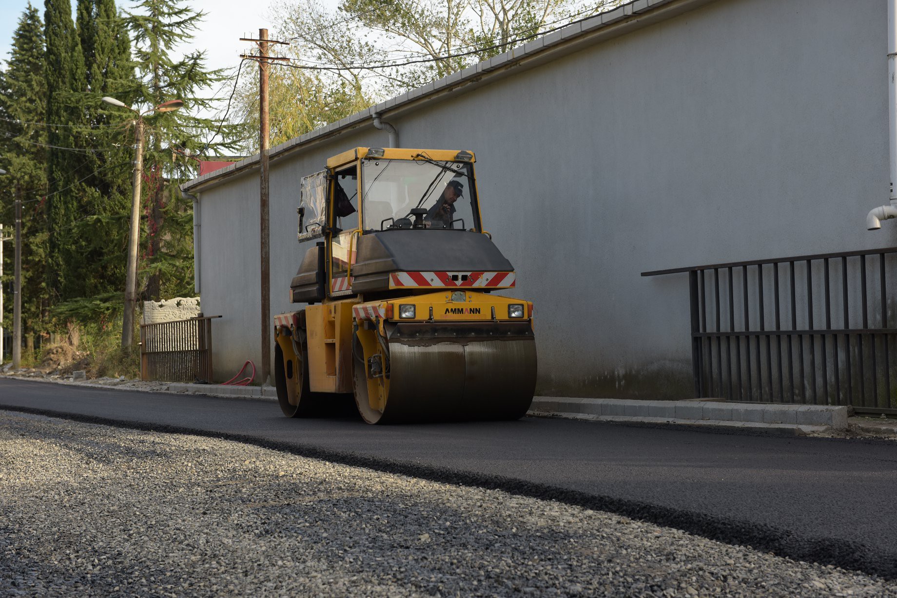 Rehabilitation of the road section is underway at # 21 Nikea Street