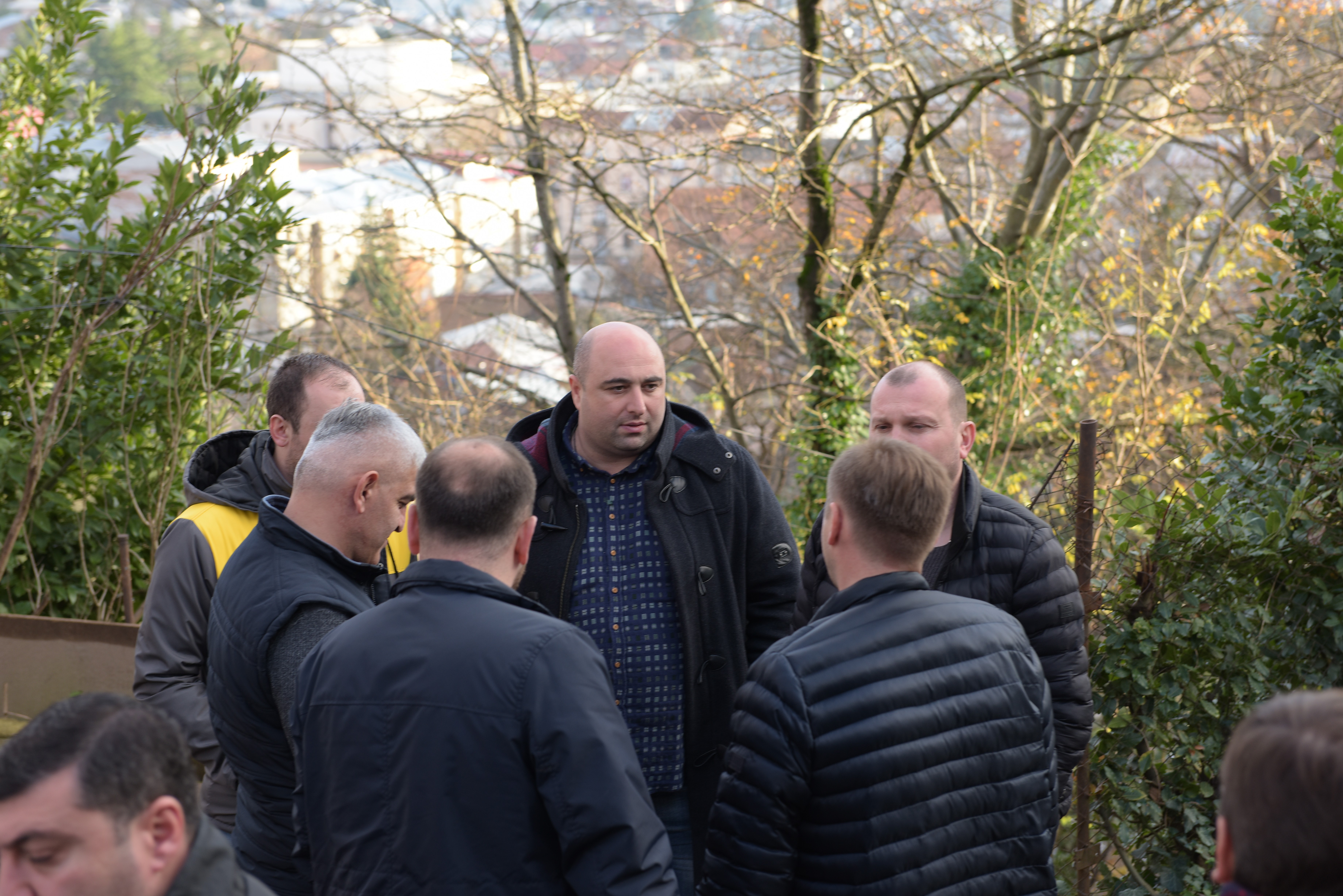 The population affected by the disaster in Kutaisi was given roofing material