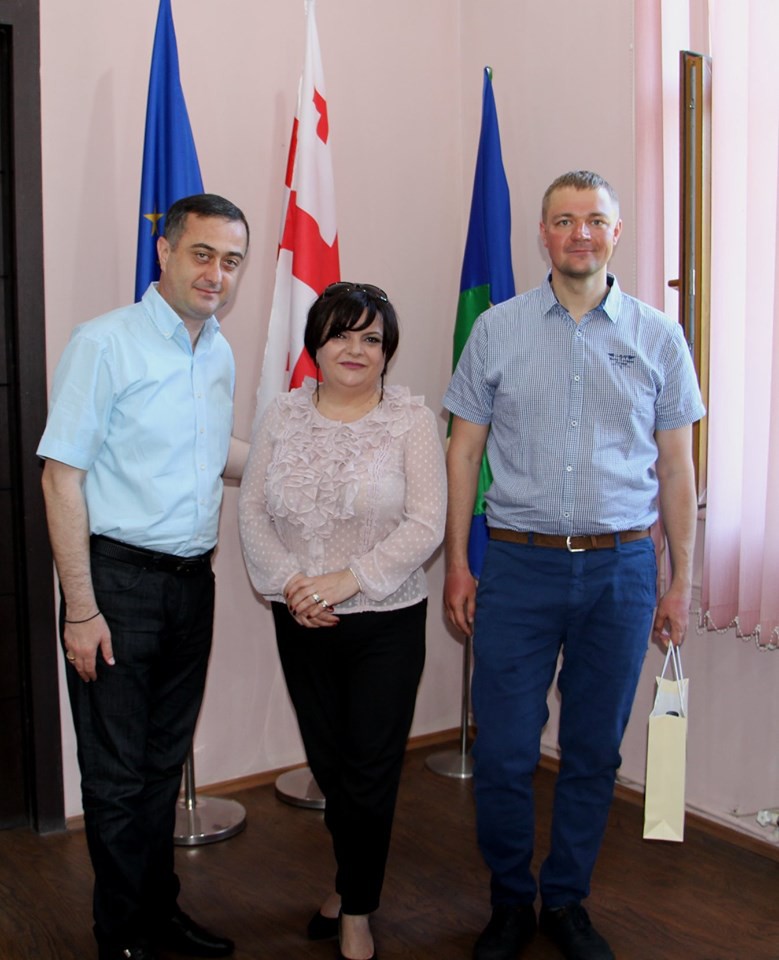 Meeting of Nikoloz Lataria the Chairman of Kutaisi city Municipality council  with Jan Markov