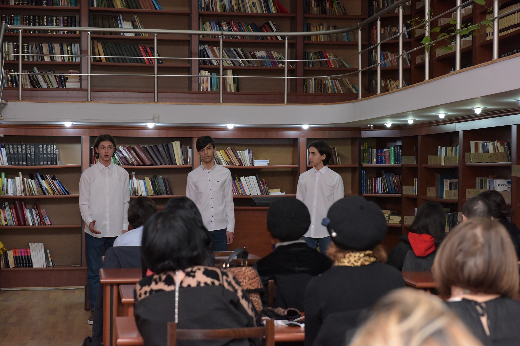 Literary performance was held at Akaki Tsereteli University  on the occasion of the International Book Reading Day